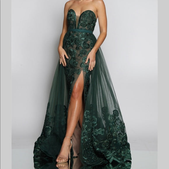 JX1067 | JadoreStrapless jadore evening gown. Embroidery is Stunning! Alina Collctions Aus JX1067 | JadoreStrapless jadore evening gown. Embroidery is Stunning! Alina Collctions Aus