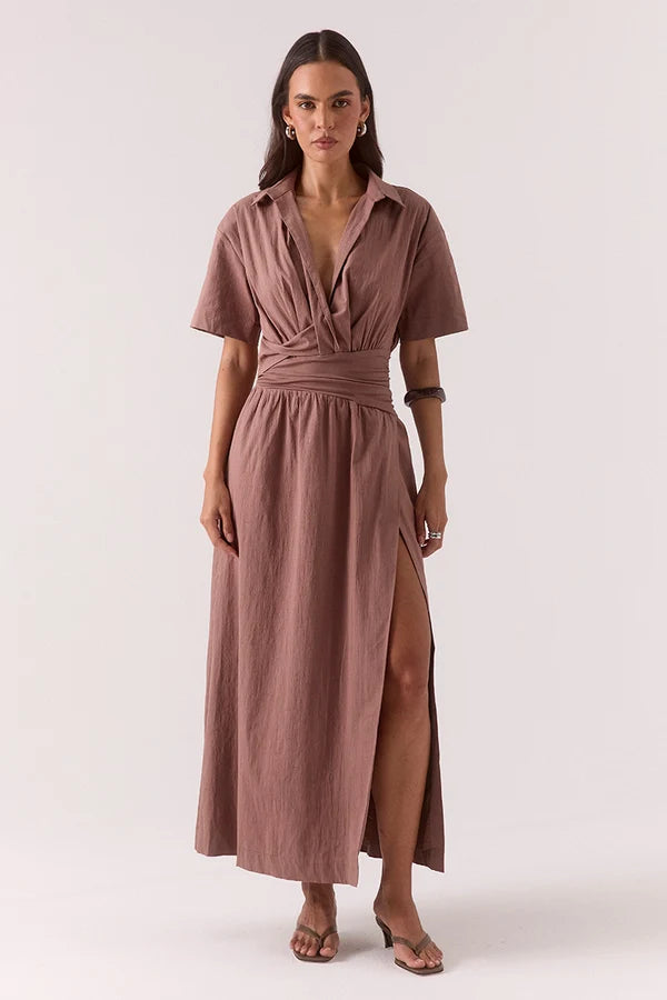 ATLAS DRESS MOCHA
