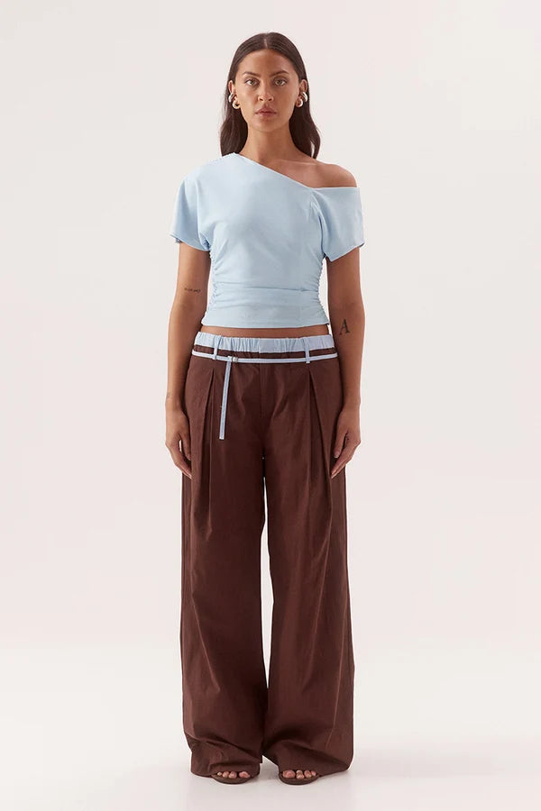 Britta Pants Chocolate/Sky
