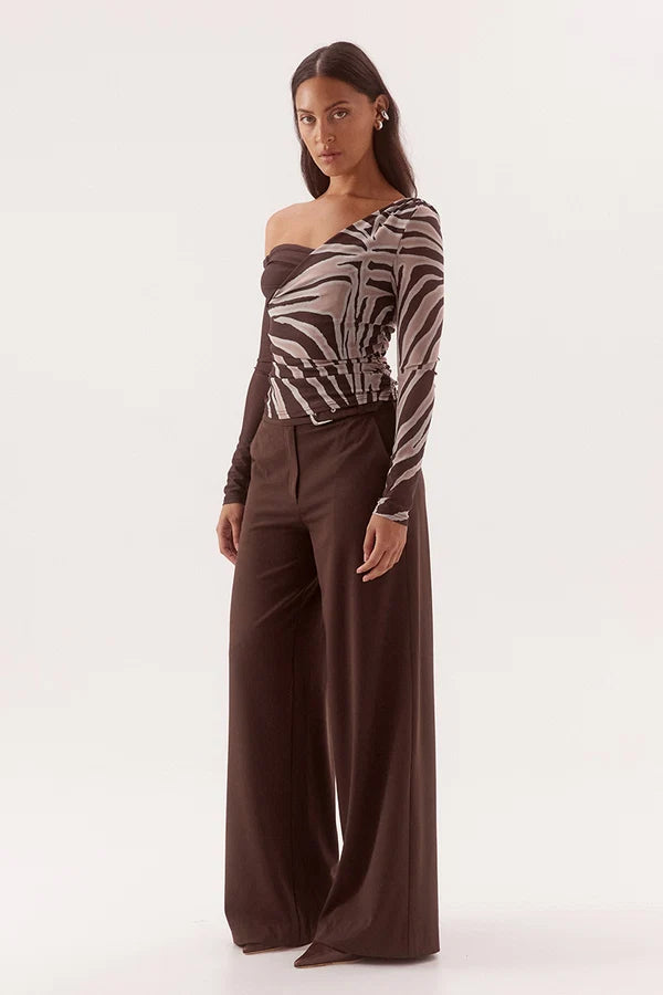 Ivelle Long Sleeve Top Espresso