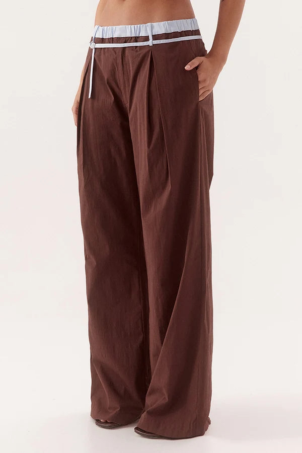 Britta Pants Chocolate/Sky