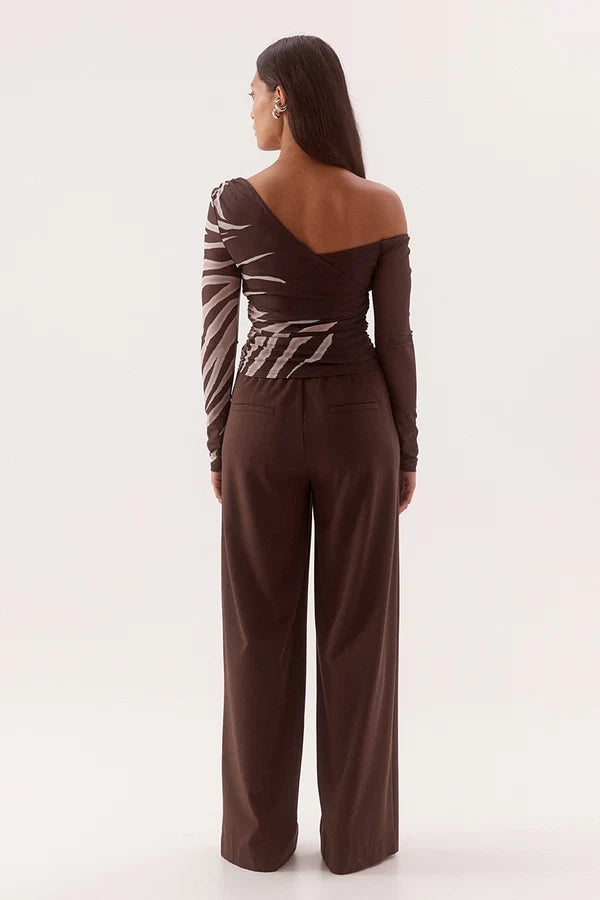 Ivelle Long Sleeve Top Espresso