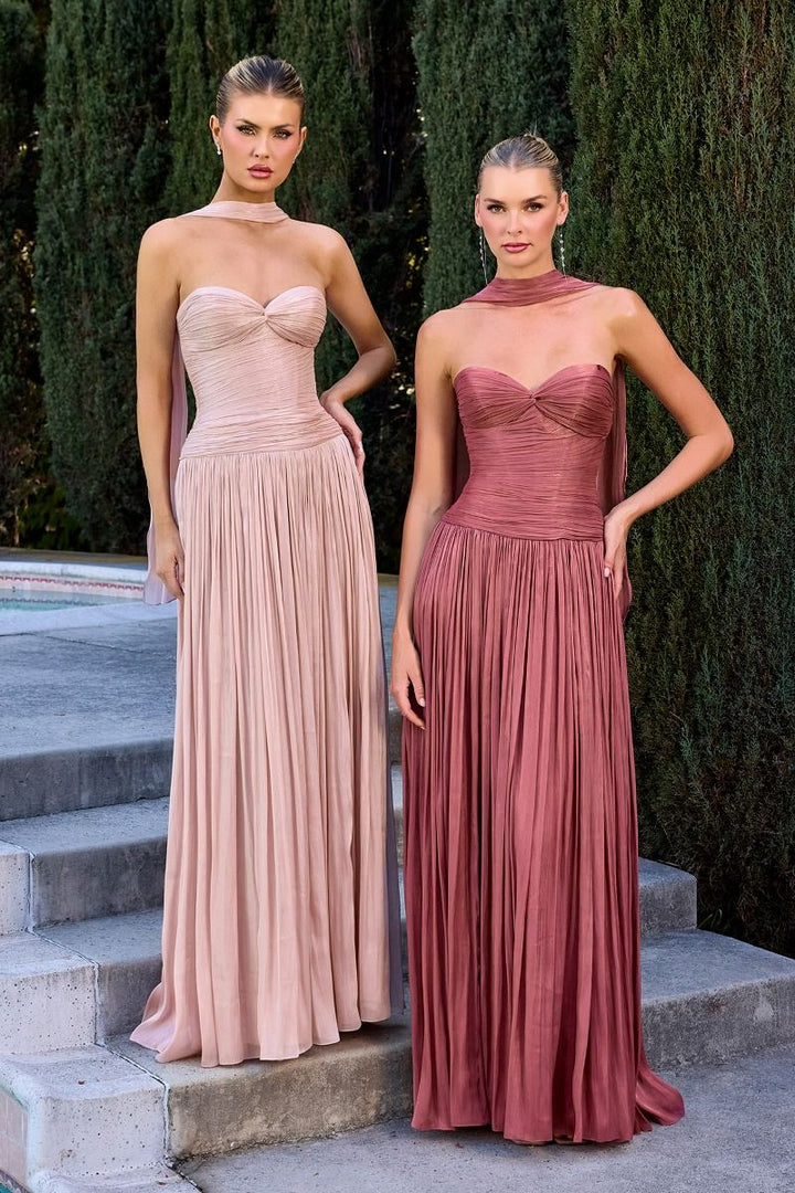 Rosa Gown Dusty Pink