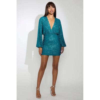 Nara Mini Dress Ocean | Runaway