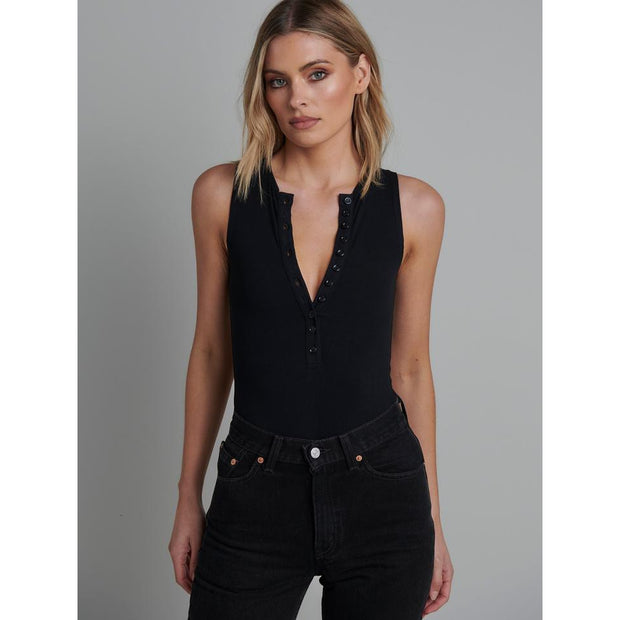 Sleeveless Bodysuit Black | Bayse
