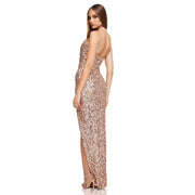 Smoke Show Gown Rose Gold | Nookie