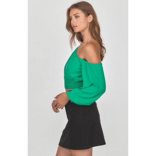Isabella Crop Top Emerald
