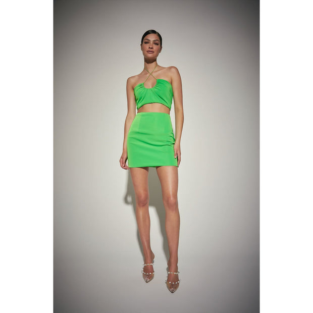 Keira Mini Skirt Green | Kianna